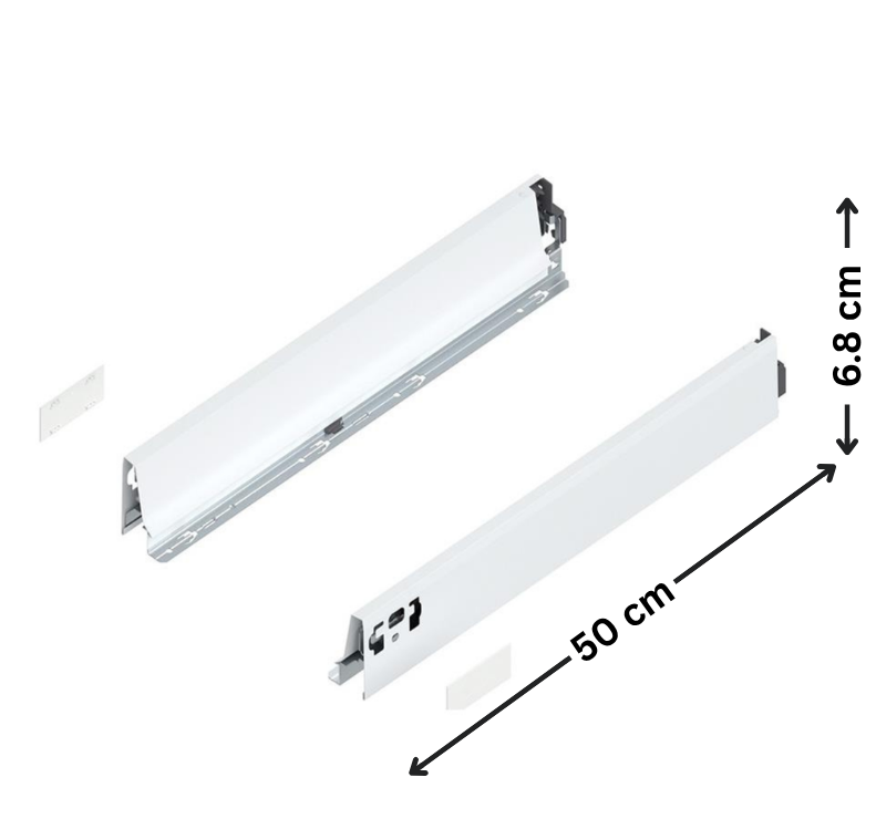 Antaro Runner 500 mm – M Height for Pull-Out Bins-1