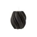 Swirl Candle-Black-Cranberry