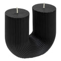 Arch Candle-Black-Cranberry