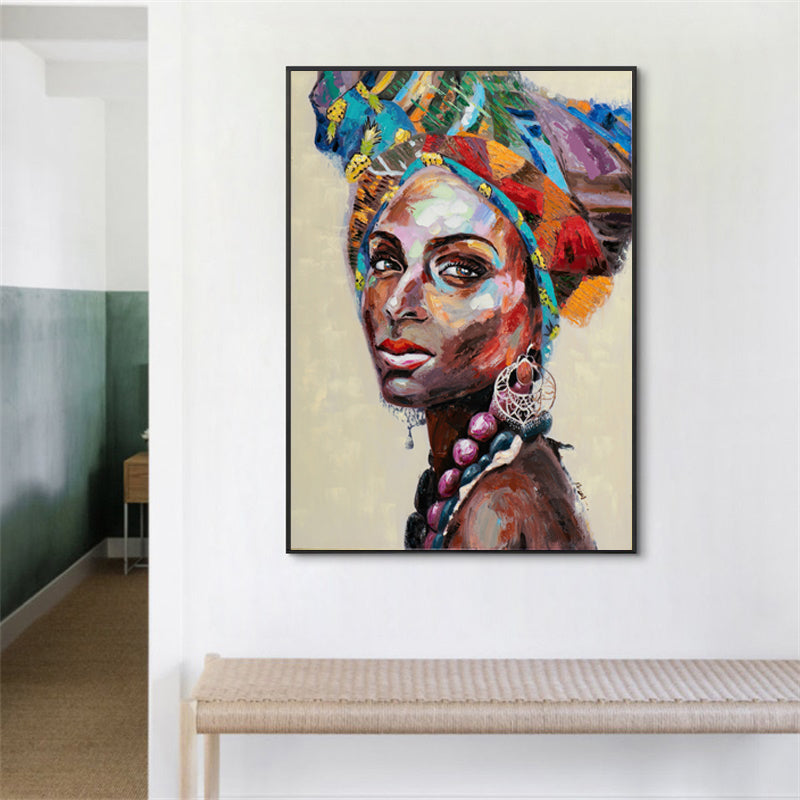 NNEDSZ Wall Art 60cmx90cm African women 2 Sets Black Frame Canvas