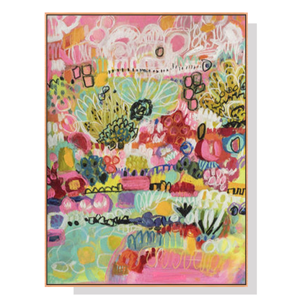 NNEDSZ Wall Art 70cmx100cm Summer Smile A Wood Frame Canvas