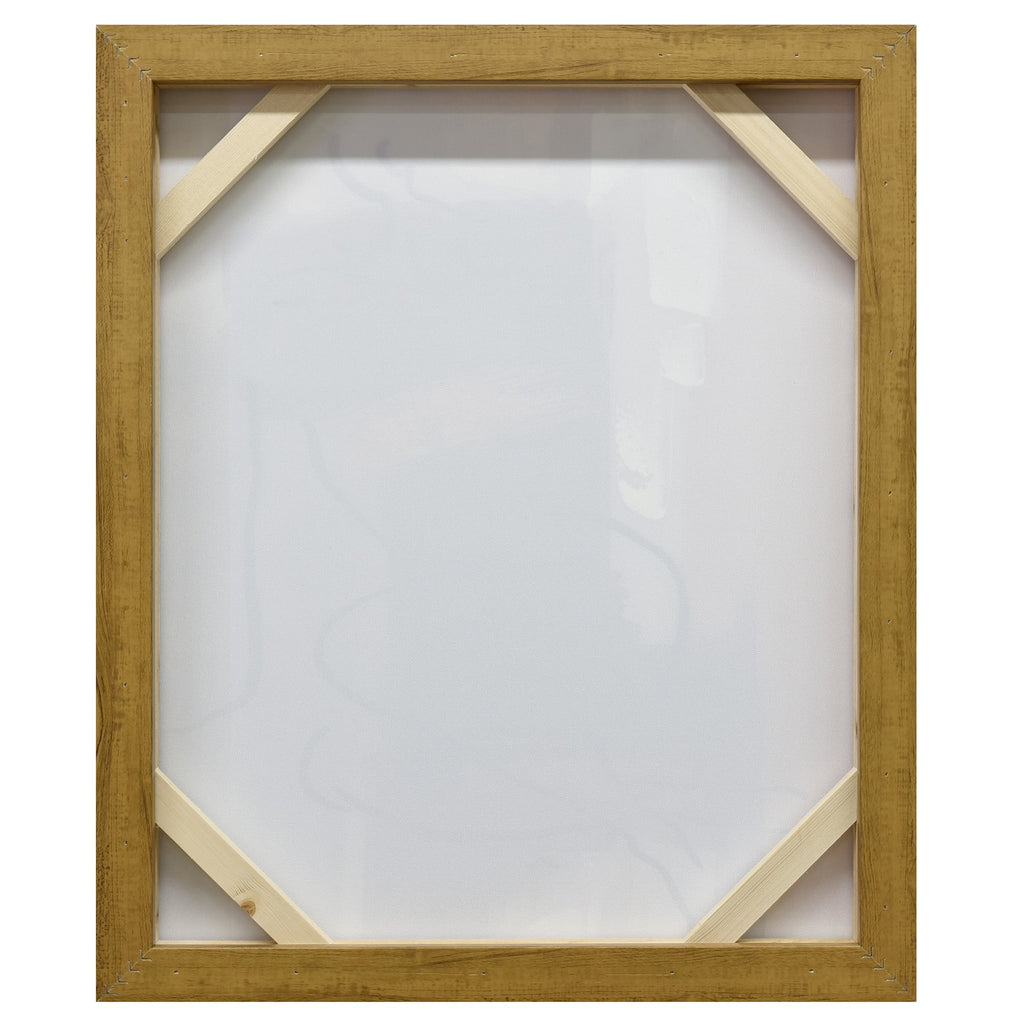 NNEDSZ 50X60cm Golden Veil Dark Wood Framed Canvas Wall Art