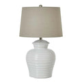 White Ceramic Pot Lamp
